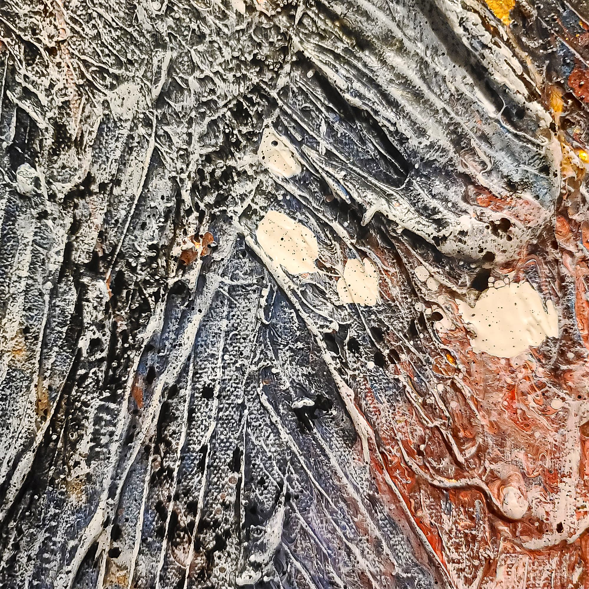 Graffiti – original textured painting by Lei-Kol