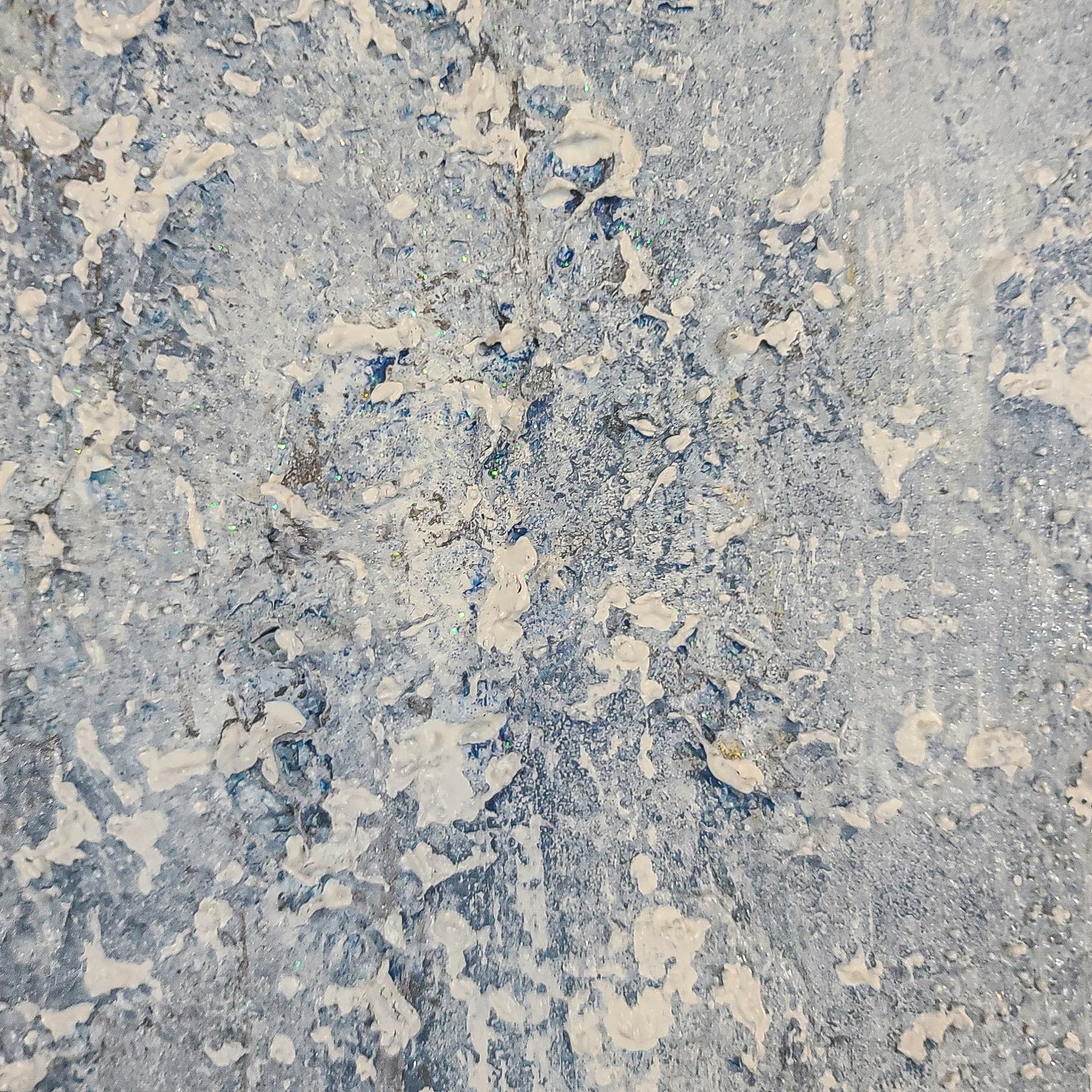 Snow Storm – original textured painting by Lei-Kol